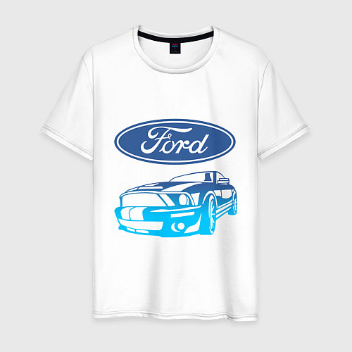 Мужская футболка Ford Z / Белый – фото 1