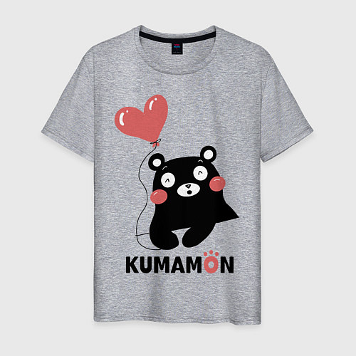 Мужская футболка Kumamon / Меланж – фото 1