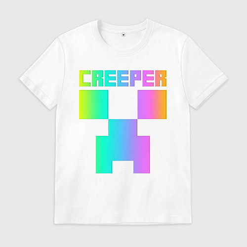 Мужская футболка MINECRAFT CREEPER / Белый – фото 1