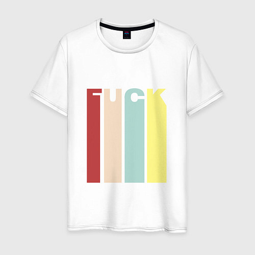 Мужская футболка Fuck / Белый – фото 1