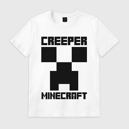 Мужская футболка MINECRAFT CREEPER / Белый – фото 1