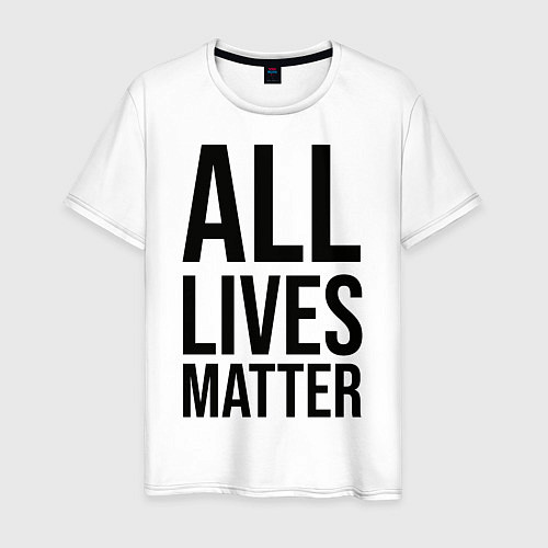 Мужская футболка ALL LIVES MATTER / Белый – фото 1