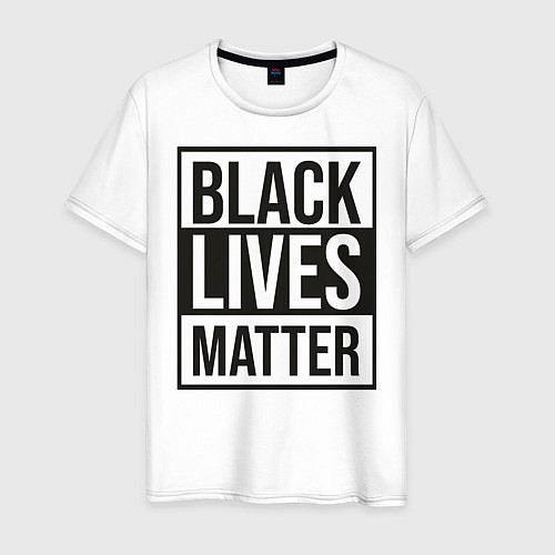 Мужская футболка BLACK LIVES MATTER / Белый – фото 1