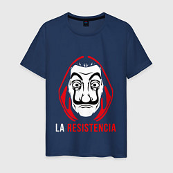 Футболка хлопковая мужская La Resistenicia, цвет: тёмно-синий