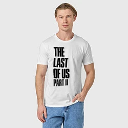 Футболка хлопковая мужская The Last Of Us PART 2, цвет: белый — фото 2