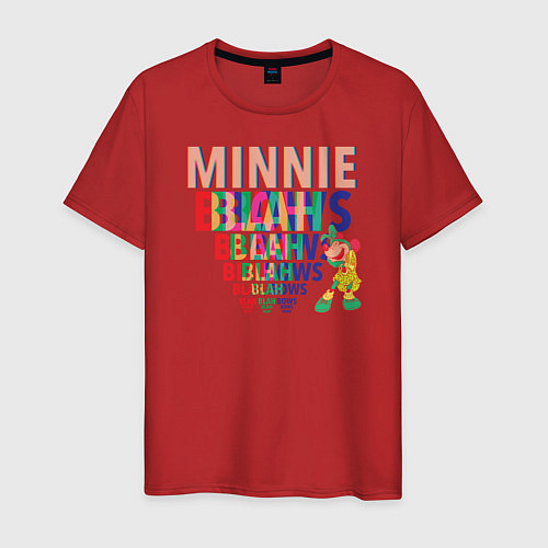 Мужская футболка Minnie Blah Bows / Красный – фото 1