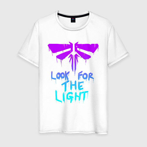 Мужская футболка ЦИКАДЫ LOOK FOR THE LIGHT / Белый – фото 1