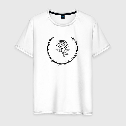 Мужская футболка MXDVS ROSE / Белый – фото 1