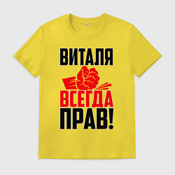 Мужская футболка Виталя всегда прав