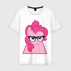 Футболка хлопковая мужская Pinky Pie hipster, цвет: белый