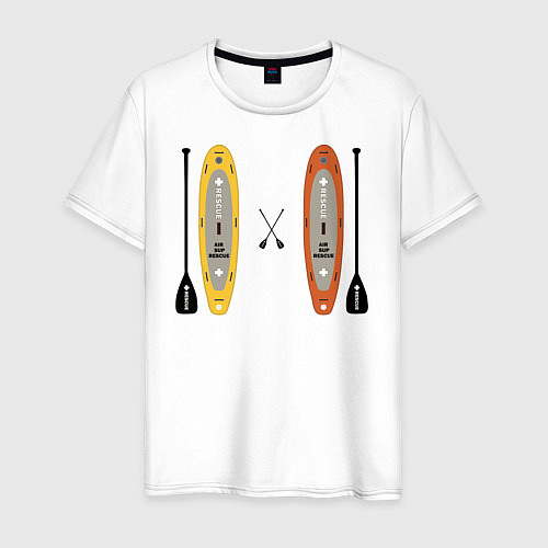 Мужская футболка Сап серфинг / Белый – фото 1