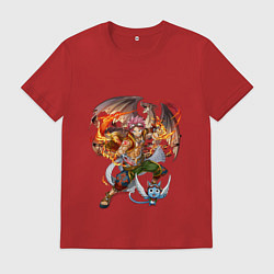 Футболка хлопковая мужская Fayri Tail, цвет: красный