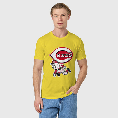 Мужская футболка Cincinnati reds - baseball team - talisman / Желтый – фото 3