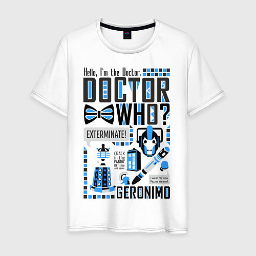 Мужская футболка Hello, i'm the Doctor / Белый – фото 1