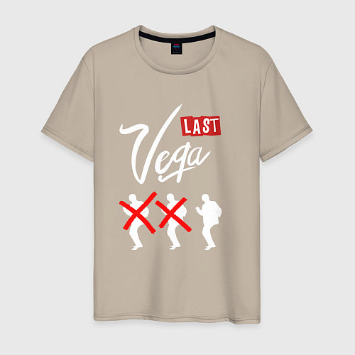 Мужская футболка Last Vega / Миндальный – фото 1