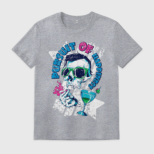 Мужская футболка Pursuit of Happiness / Меланж – фото 1