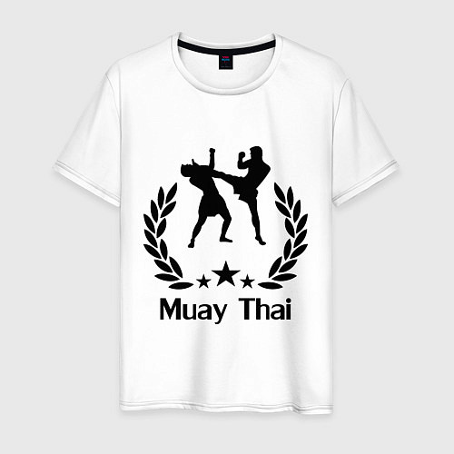 Мужская футболка Muay Thai: High Kick / Белый – фото 1