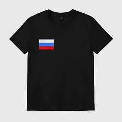 Футболка хлопковая мужская RUS 57, цвет: черный