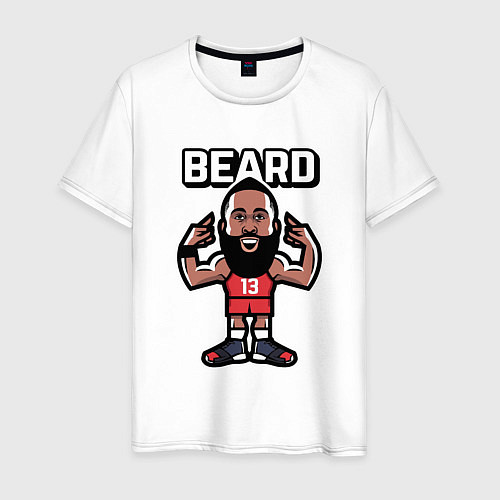 Мужская футболка Harden - Beard / Белый – фото 1