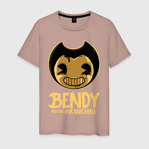 Мужская футболка Bendy And The Ink Machine / Пыльно-розовый – фото 1