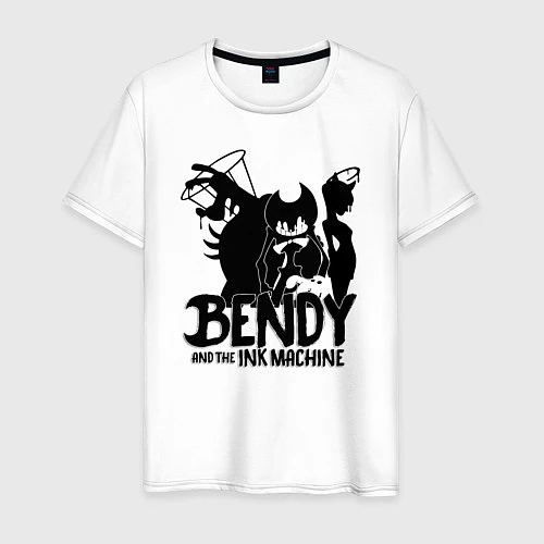 Мужская футболка Bendy And The Ink Machine / Белый – фото 1