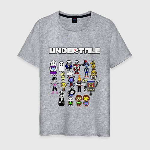 Мужская футболка UNDERTALE / Меланж – фото 1