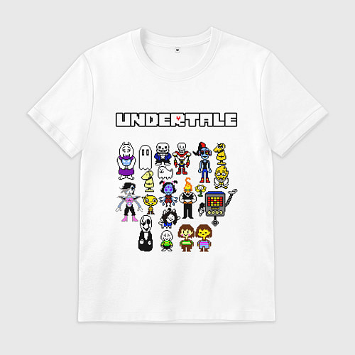 Мужская футболка UNDERTALE / Белый – фото 1