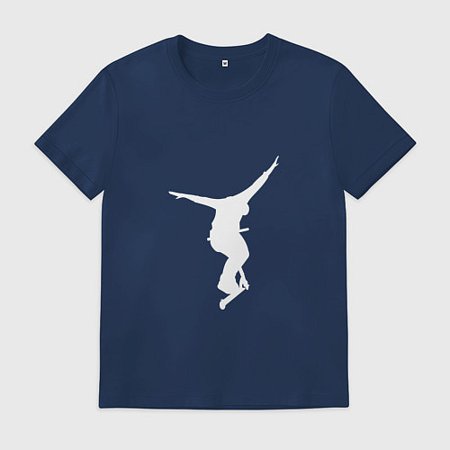 Мужская футболка Самокат фристайл NOHANDER / Тёмно-синий – фото 1