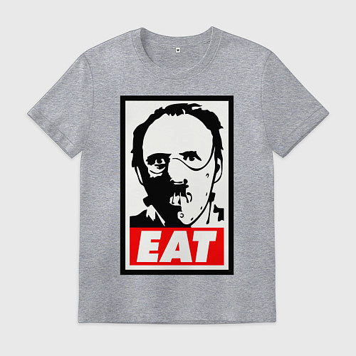 Мужская футболка Ганнибал Лектор / Меланж – фото 1