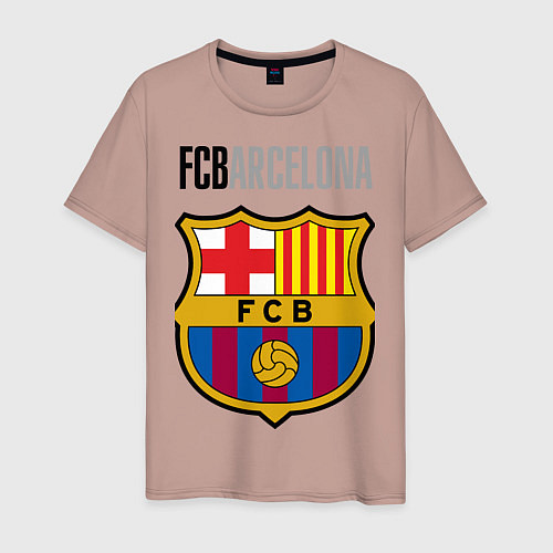 Мужская футболка Barcelona FC / Пыльно-розовый – фото 1