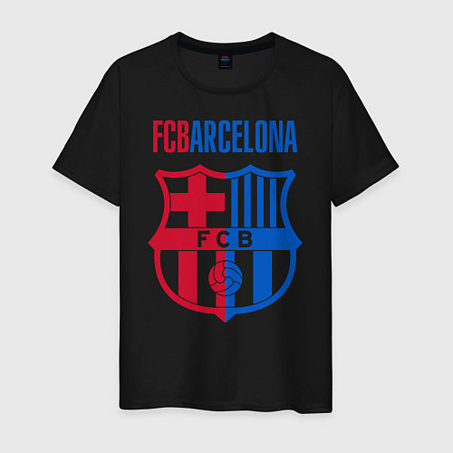 Мужская футболка Barcelona FC / Черный – фото 1