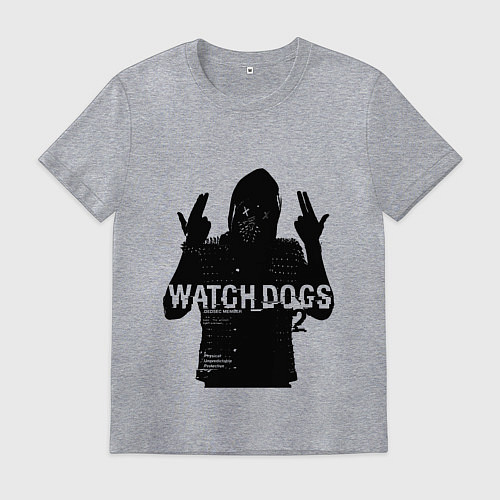 Мужская футболка Watch dogs 2 Z / Меланж – фото 1