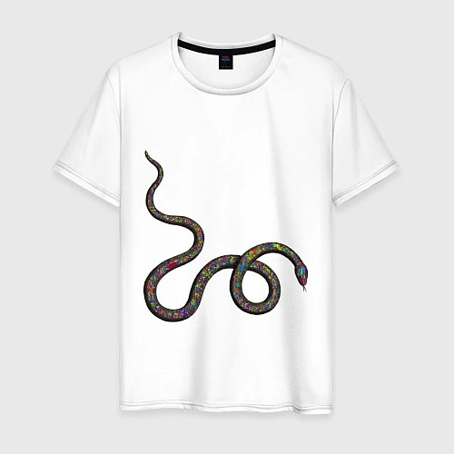 Мужская футболка Змея / Белый – фото 1