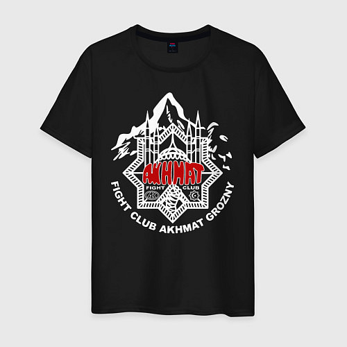 Мужская футболка Akhmat Fight Club / Черный – фото 1
