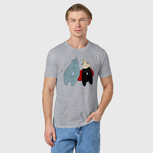 Мужская футболка Стальной Алхимик, Ал и Эд / Меланж – фото 3