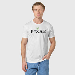 Футболка хлопковая мужская Pixar, цвет: белый — фото 2