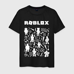 Футболка хлопковая мужская ROBLOX, цвет: черный