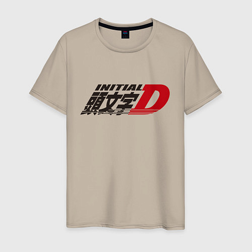 Мужская футболка Initial D Logo Z / Миндальный – фото 1