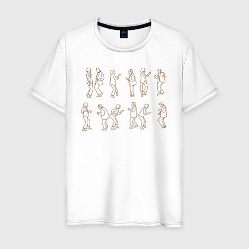 Мужская футболка Роковой танец / Белый – фото 1