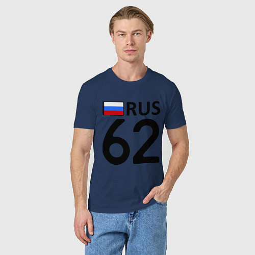 Мужская футболка RUS 62 / Тёмно-синий – фото 3