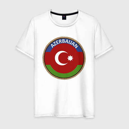 Мужская футболка Азербайджан / Белый – фото 1