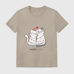 Мужская футболка Merry Cat