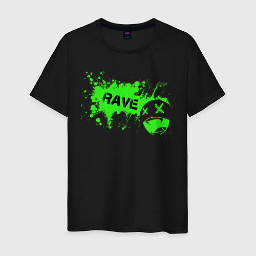 Мужская футболка Rave / Черный – фото 1