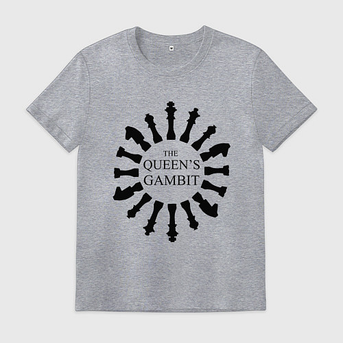 Мужская футболка Ход королевы / Меланж – фото 1