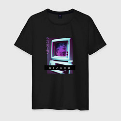 Футболка хлопковая мужская Vaporwave Kizaru Mac, цвет: черный