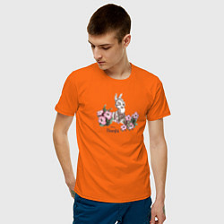 Футболка хлопковая мужская Thumper цвета оранжевый — фото 2