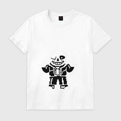 Футболка хлопковая мужская Understale - Sans, цвет: белый