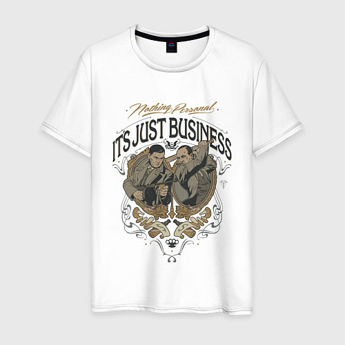 Мужская футболка Ничего личного - просто бизнес / Белый – фото 1