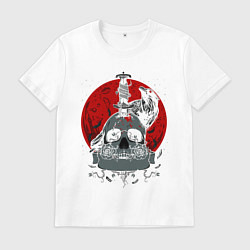 Футболка хлопковая мужская Dead and forgotten, цвет: белый