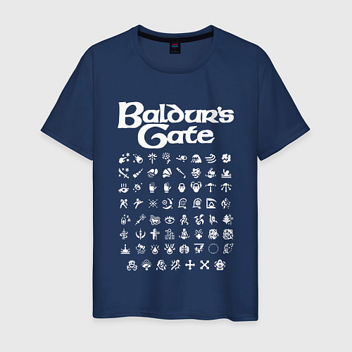 Мужская футболка BALDURS GATE / Тёмно-синий – фото 1